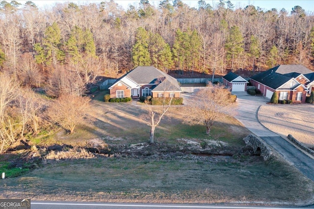 2977 William Few Pkwy, Evans, GA 30809 - aerial view of property and surrounding area featuring a forest