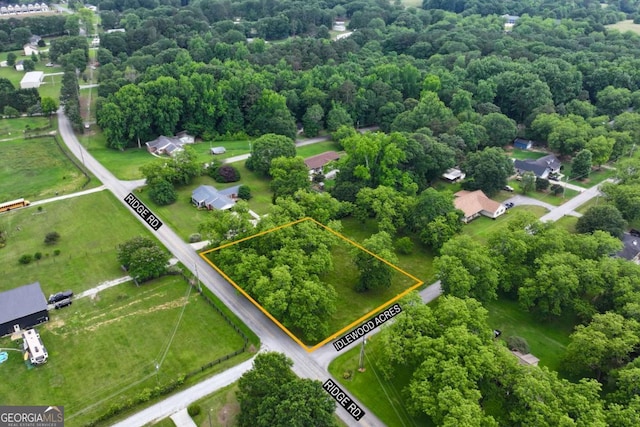 0 Idlewood Acres, Hartwell, GA 30643 - aerial overview of property's location with property parcel outlined
