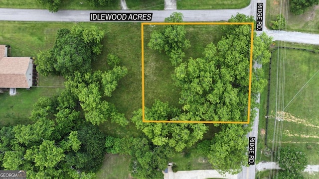 0 Idlewood Acres, Hartwell, GA 30643 - map / location with property parcel outlined