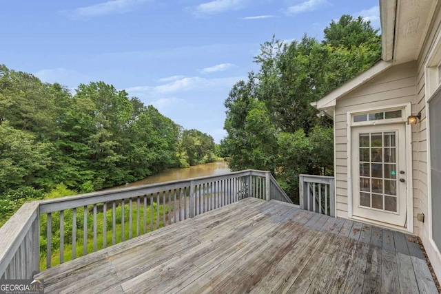 4815 Rapids Cir NW, Acworth, GA 30102 - wooden terrace featuring a water view