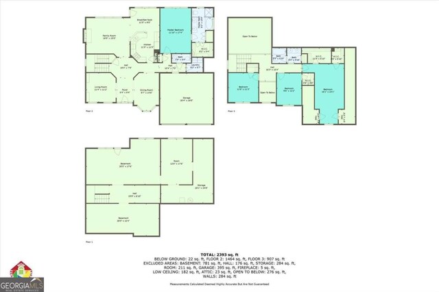 4815 Rapids Cir NW, Acworth, GA 30102 - view of property floor plan