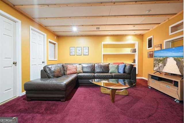 2004 Spicers Ln, Woodstock, GA 30189 - living area with carpet and baseboards