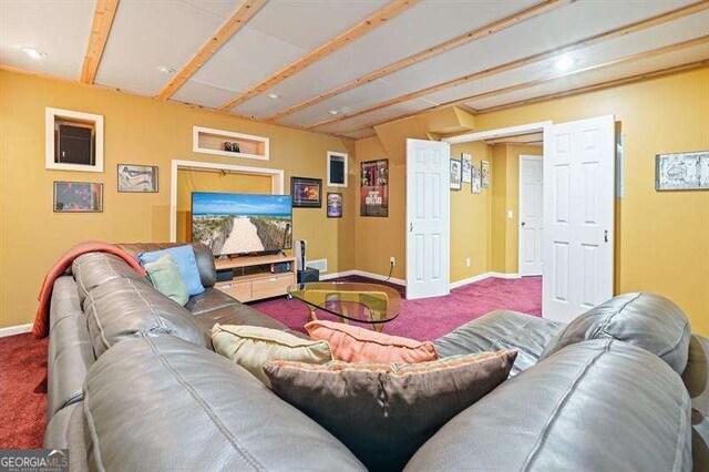 2004 Spicers Ln, Woodstock, GA 30189 - living room with carpet flooring and baseboards