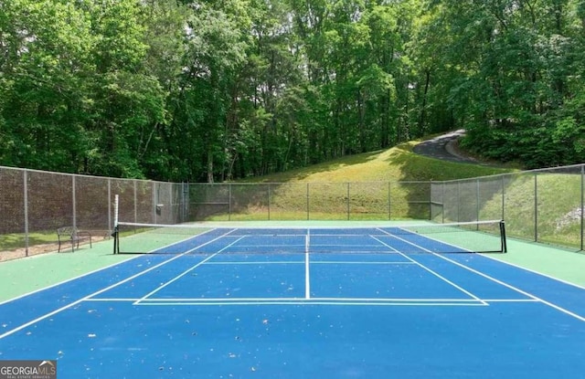 6224 Eagle Ct, Gainesville, GA 30506 - view of tennis court featuring a view of trees