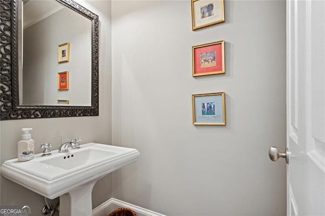 1070 Standard Dr NE, Brookhaven, GA 30319 - bathroom featuring a sink and baseboards