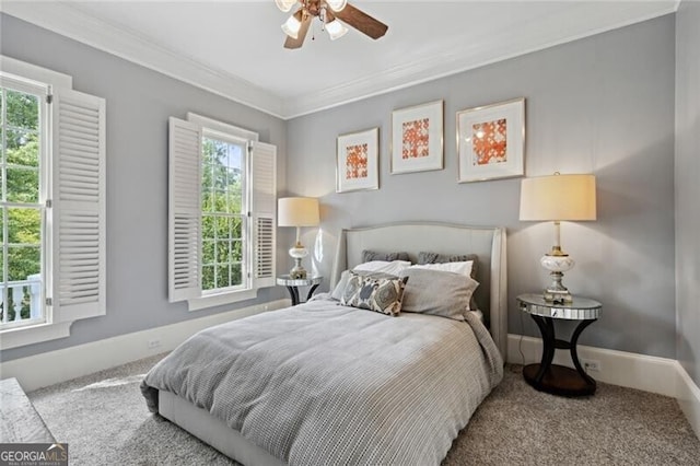 1070 Standard Dr NE, Brookhaven, GA 30319 - carpeted bedroom with crown molding