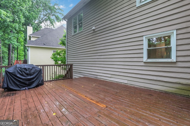 11280 Brookhollow Trl, Alpharetta, GA 30022 - wooden terrace featuring grilling area