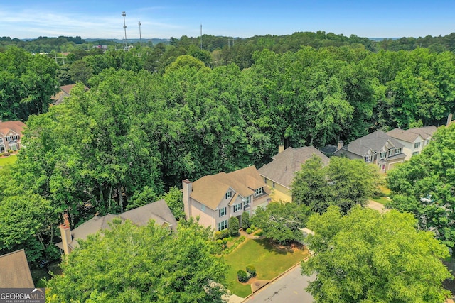 11280 Brookhollow Trl, Alpharetta, GA 30022 - aerial view of a heavily wooded area