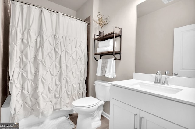 5910 Terrace Bend Way, Peachtree Corners, GA 30092 - full bath featuring vanity and shower / bath combo