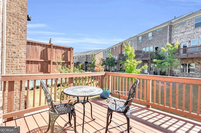 5910 Terrace Bend Way, Peachtree Corners, GA 30092 - wooden terrace featuring a residential view