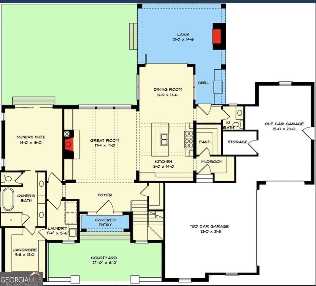 405 Cynthia Ln, Mcdonough, GA 30252 - floor plan / room layout