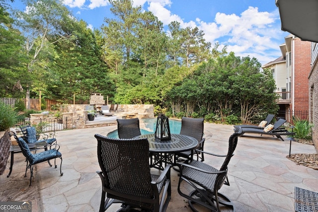 979 Pathview Ct, Dacula, GA 30019 - view of patio with outdoor dining space