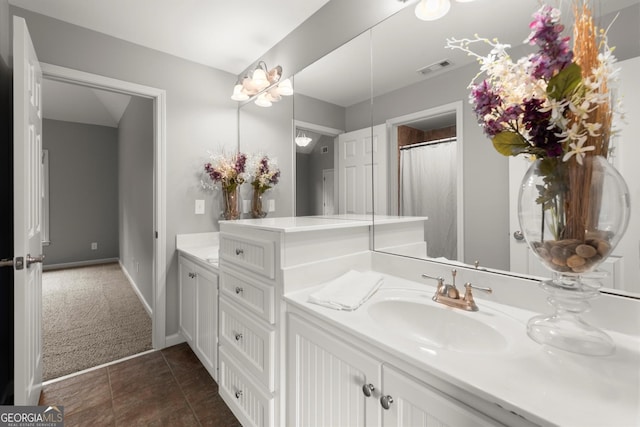 979 Pathview Ct, Dacula, GA 30019 - bathroom with vanity and tile patterned floors