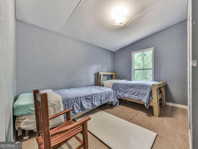 108 Casual Ridge Run, Jasper, GA 30143 - bedroom featuring vaulted ceiling and a textured ceiling