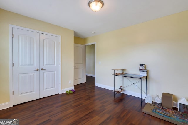 17 Sagefield Dr, Ellabell, GA 31308 - bedroom featuring wood finished floors, baseboards, and a closet