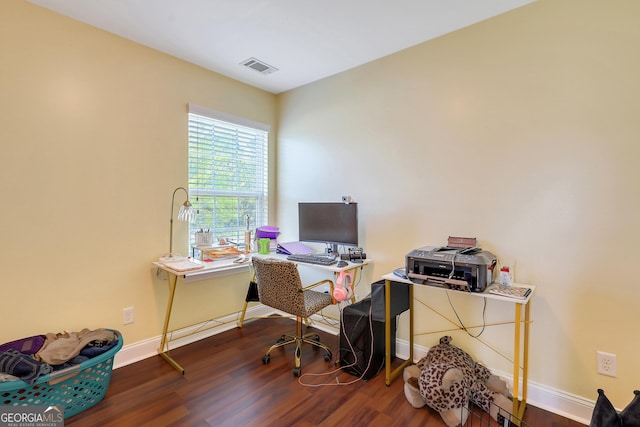 17 Sagefield Dr, Ellabell, GA 31308 - office area featuring baseboards and wood finished floors