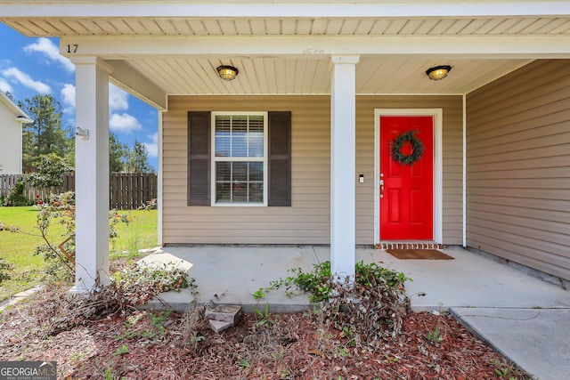 17 Sagefield Dr, Ellabell, GA 31308 - property entrance with a porch