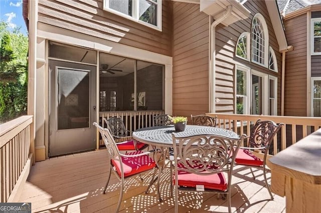 1860 Hill Chase, Alpharetta, GA 30022 - wooden deck with outdoor dining space