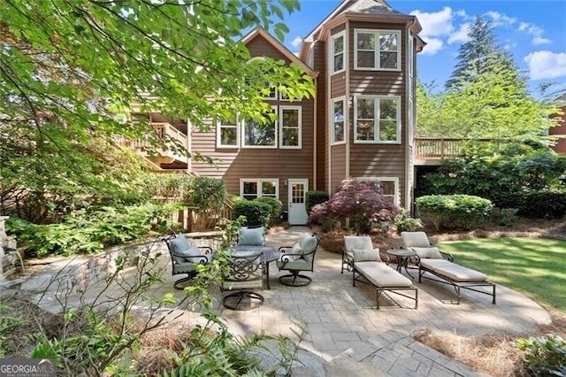 1860 Hill Chase, Alpharetta, GA 30022 - back of house with a patio area