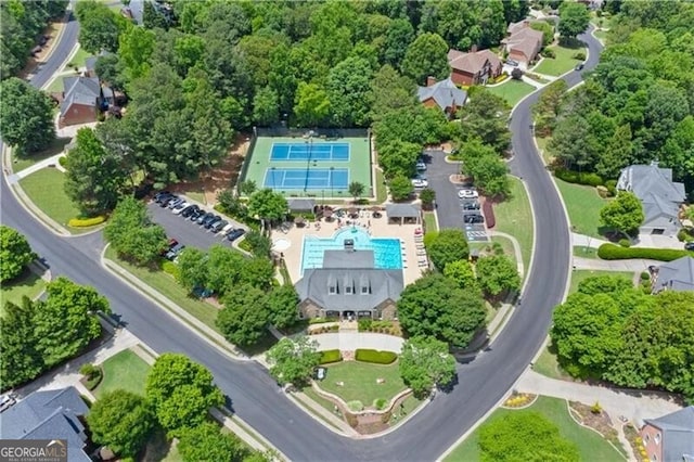1860 Hill Chase, Alpharetta, GA 30022 - aerial view of a pool area