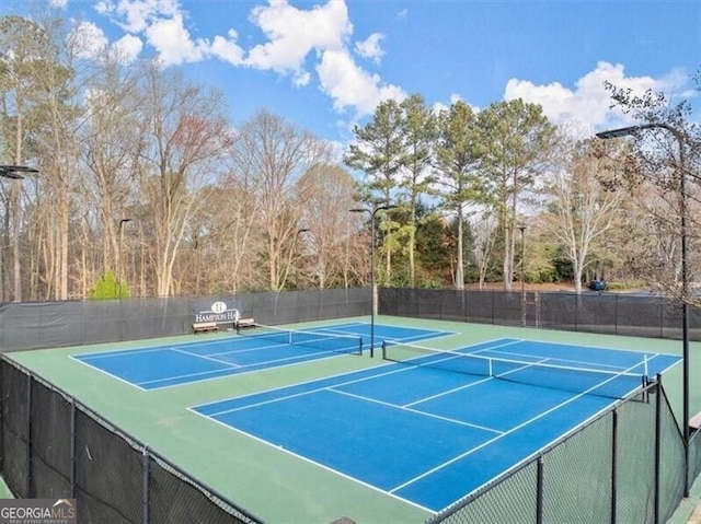 1860 Hill Chase, Alpharetta, GA 30022 - view of tennis court with community basketball court