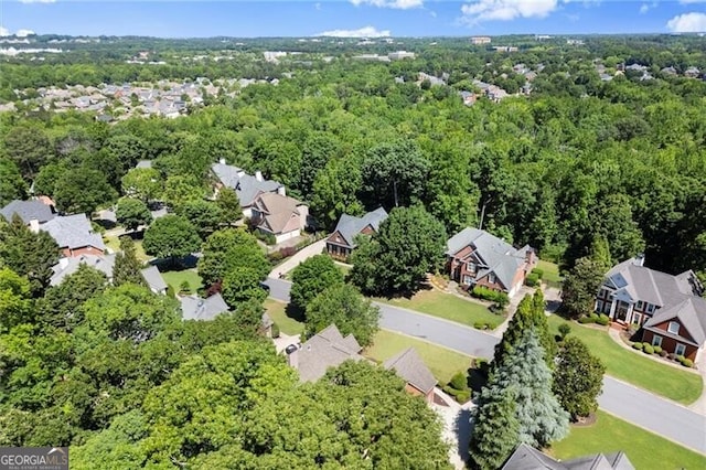 1860 Hill Chase, Alpharetta, GA 30022 - aerial perspective of suburban area with a forest