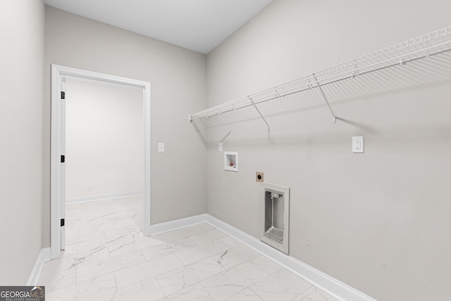 488 Nandina Ct, Warner Robins, GA 31088 - washroom featuring light marble finish flooring, hookup for a washing machine, and hookup for an electric dryer