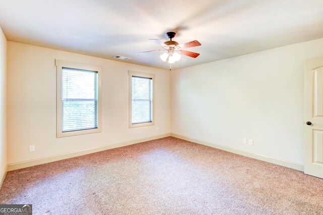496 Cedar Valley Dr, Wedowee, AL 36278 - carpeted spare room featuring a ceiling fan and baseboards