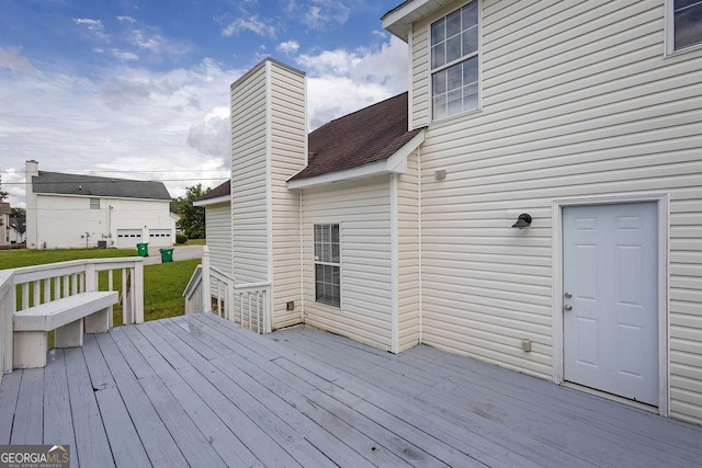 3885 Riverview Chase Blf, Ellenwood, GA 30294 - view of wooden terrace