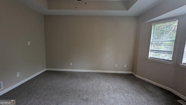 5710 Cardigan Trce, Sugar Hill, GA 30518 - carpeted empty room with baseboards, a tray ceiling, and ceiling fan