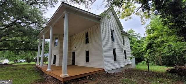 119 E Johnson St, Temple, GA 30179 - rear view of house featuring a wooden deck