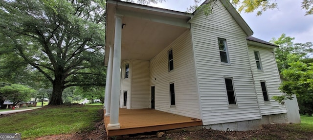 119 E Johnson St, Temple, GA 30179 - view of side of property with a wooden deck