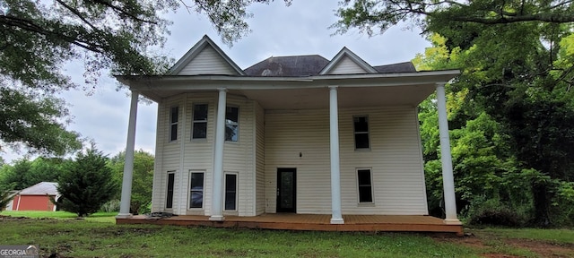 119 E Johnson St, Temple, GA 30179 - view of front of home featuring a front lawn and a deck