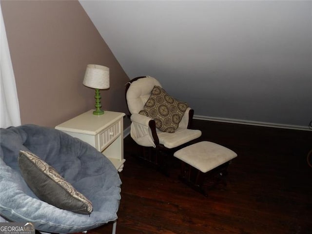 3096 Campground Rd, Winston, GA 30187 - sitting room with wood finished floors and lofted ceiling