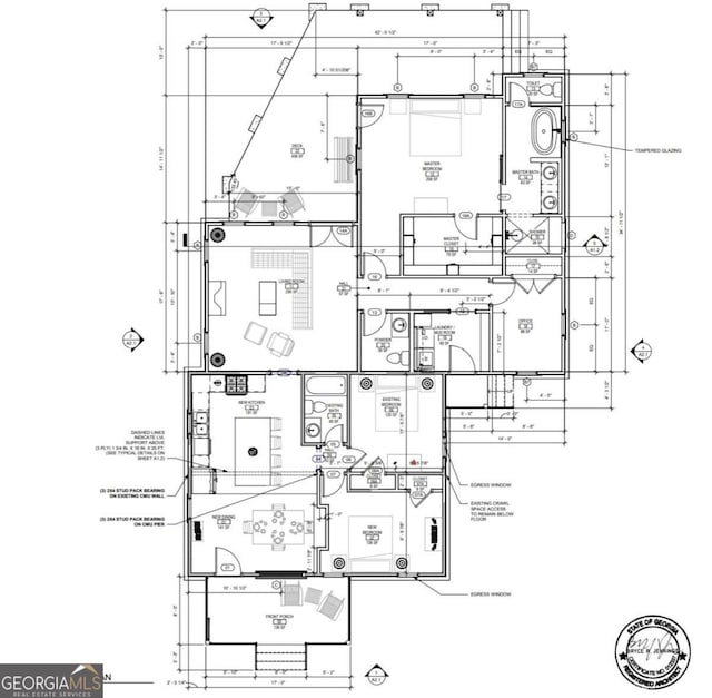 1036 Dell Ave SE, Smyrna, GA 30080 - floor plan / room layout