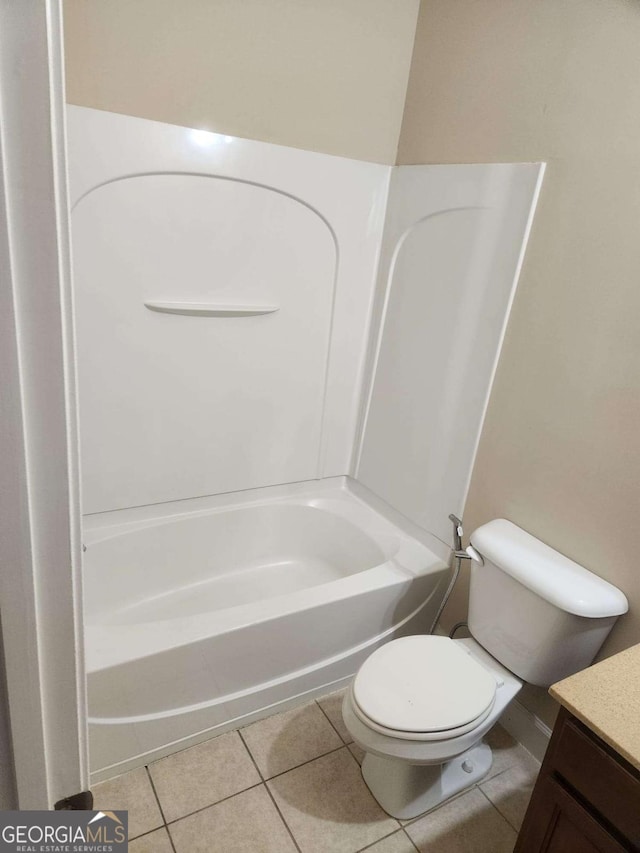 3020 Whitfield Ave, Cumming, GA 30040 - bathroom with vanity, tile patterned floors, and shower / bath combination