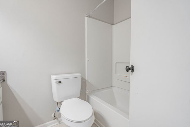 755 Madison Dr, Hinesville, GA 31313 - full bathroom featuring toilet, baseboards, bathtub / shower combination, and vanity