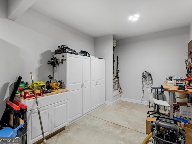 110 Chinkapin Ct, Griffin, GA 30223 - misc room with concrete flooring