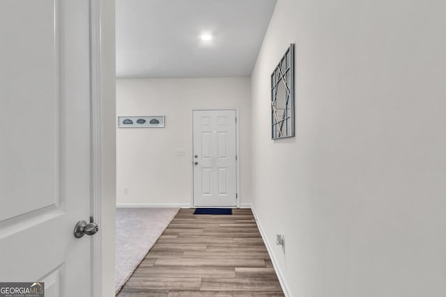 289 Pond Ct, Hoschton, GA 30548 - corridor featuring baseboards and wood finished floors