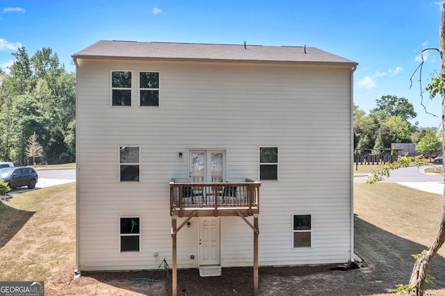 289 Pond Ct, Hoschton, GA 30548 - rear view of property with a lawn