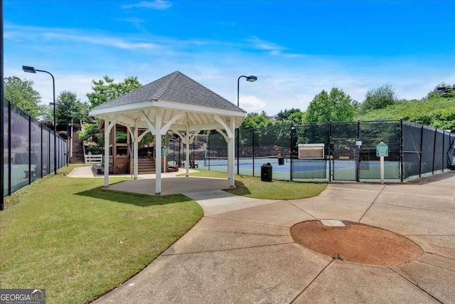 2205 Hoskin Ct NW Unit 9, Kennesaw, GA 30144 - view of community featuring a tennis court and a gazebo