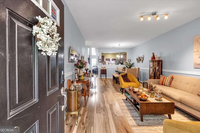 2205 Hoskin Ct NW Unit 9, Kennesaw, GA 30144 - living area featuring light wood-style floors