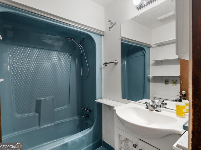 1001 Stagecoach Rd, Stockbridge, GA 30281 - full bath featuring tub / shower combination, vanity, and toilet