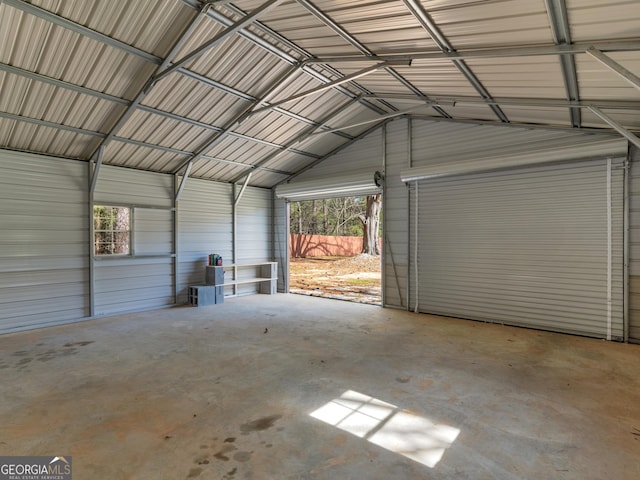 1001 Stagecoach Rd, Stockbridge, GA 30281 - garage with metal wall