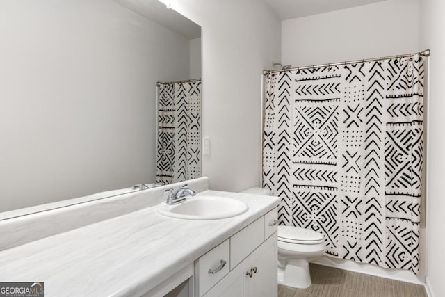 187 Lyndhurst Dr, Bethlehem, GA 30620 - bathroom featuring vanity and a shower with curtain