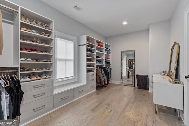 357 Mell Ave Unit A, Atlanta, GA 30307 - walk in closet featuring light wood-type flooring