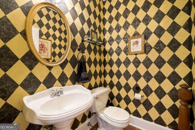 1997 Shaker Falls Ln, Lawrenceville, GA 30045 - half bathroom with a sink and toilet