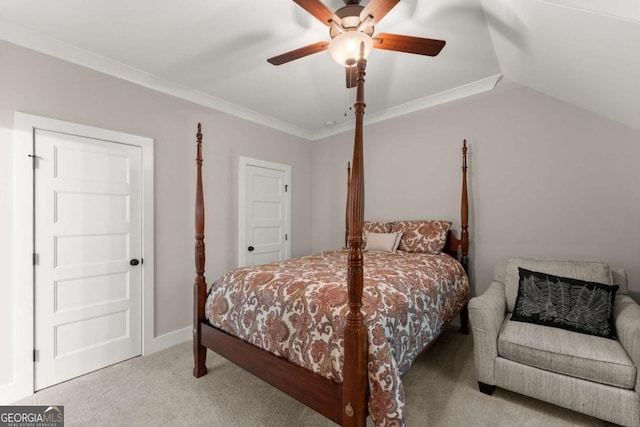 4847 Destitute Way, Gainesville, GA 30506 - carpeted bedroom with a ceiling fan, ornamental molding, and baseboards