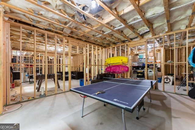4847 Destitute Way, Gainesville, GA 30506 - rec room with concrete flooring
