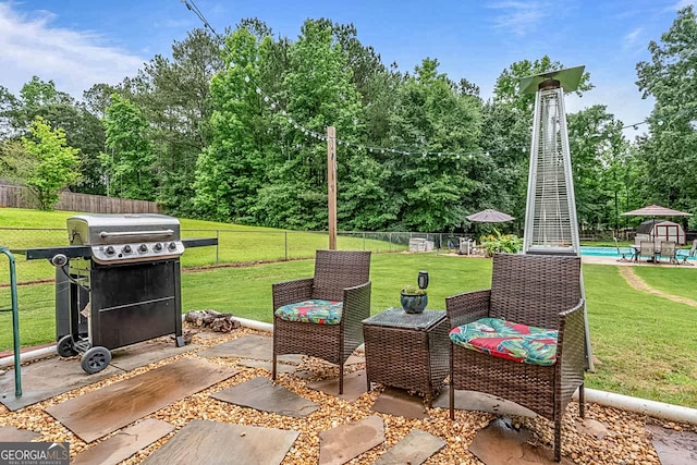 161 Mills Dr, Covington, GA 30016 - view of patio / terrace featuring area for grilling